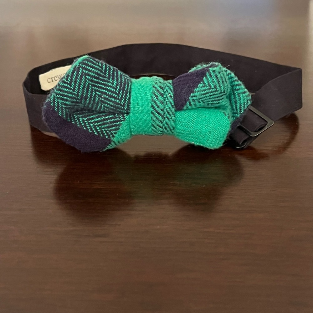 JCREW Crewcuts Boys Bow Tie Green Blue